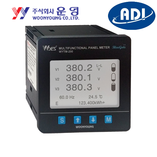 Đồng hồ 3 pha đo đa năng Woonyoung WYTM200C