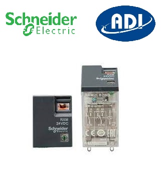 Rơ le trung gian Schneider 5A/24VDC series RXM2LB2BD